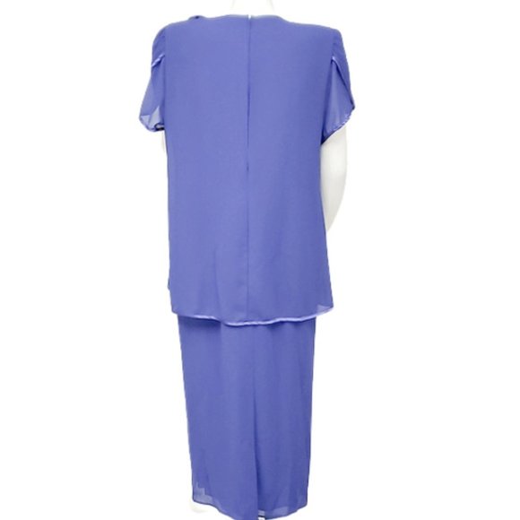 PATRA Violet Chiffon Maxi-dress - Picture 3 of 8